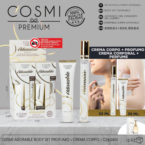 SET ADORABLE 35+35ML COSMI – Suavidad, ternura y aroma encantador en cada aplicación