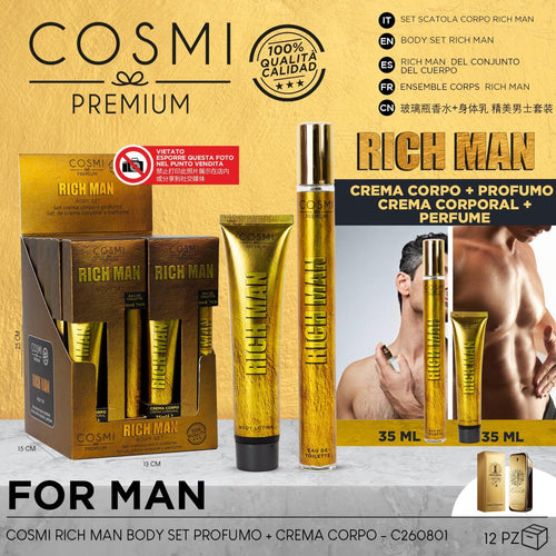 SET RICH MAN 3 – Cuidado corporal premium con aroma irresistible